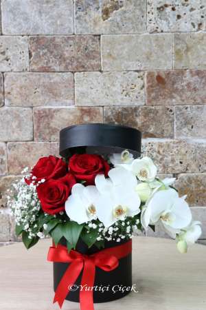 Orchid and Roses in a Box