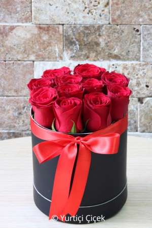 Ten Roses in a Box